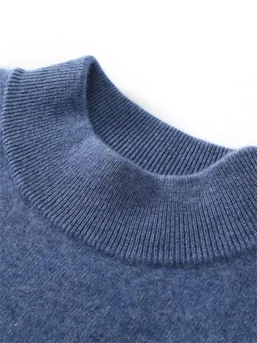 Men's Wool Mock Neck Pullover Sweater Long Sleeve Soft Comfortable Everyday Wear 6