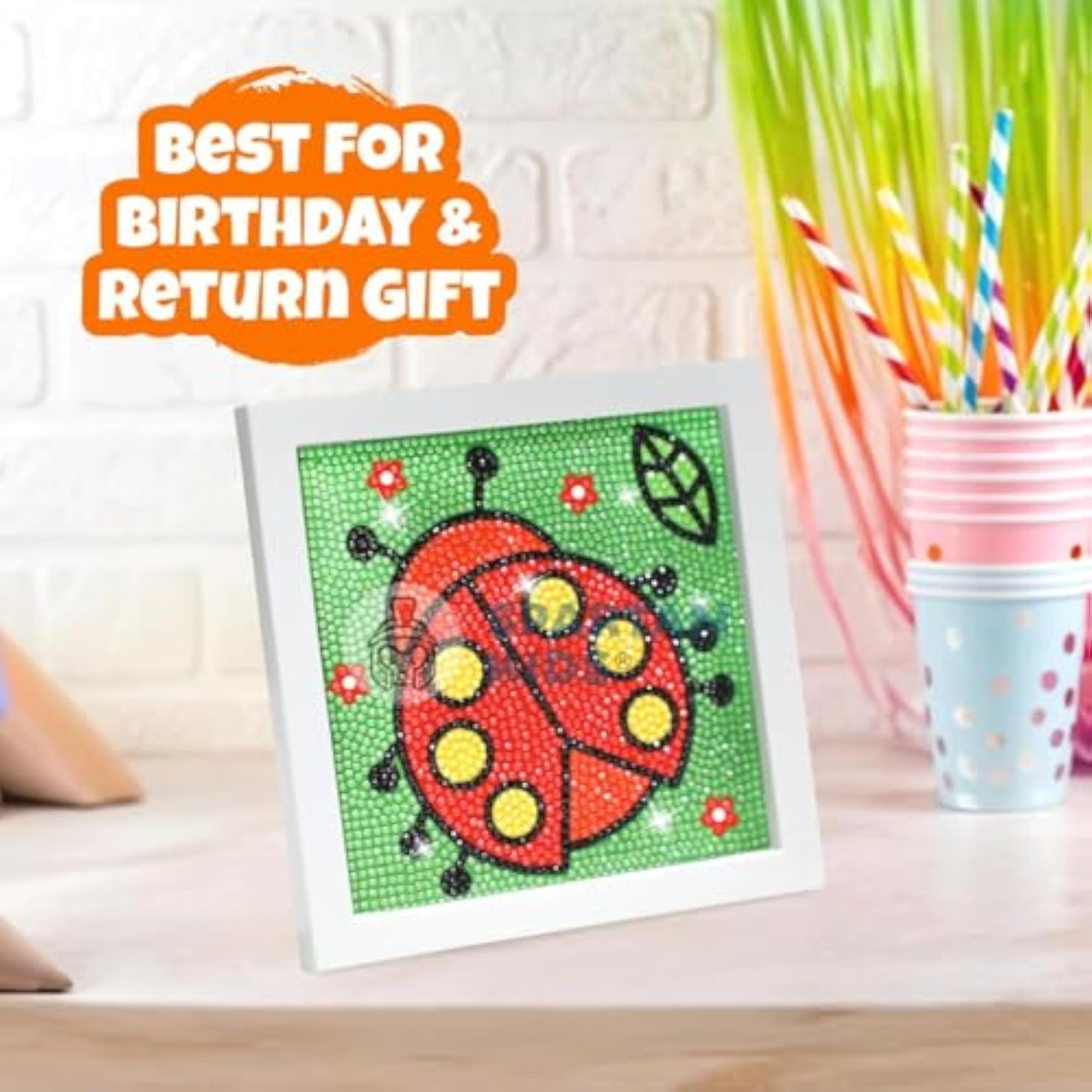 Ladybug Diamond Painting Kit for Set of 5