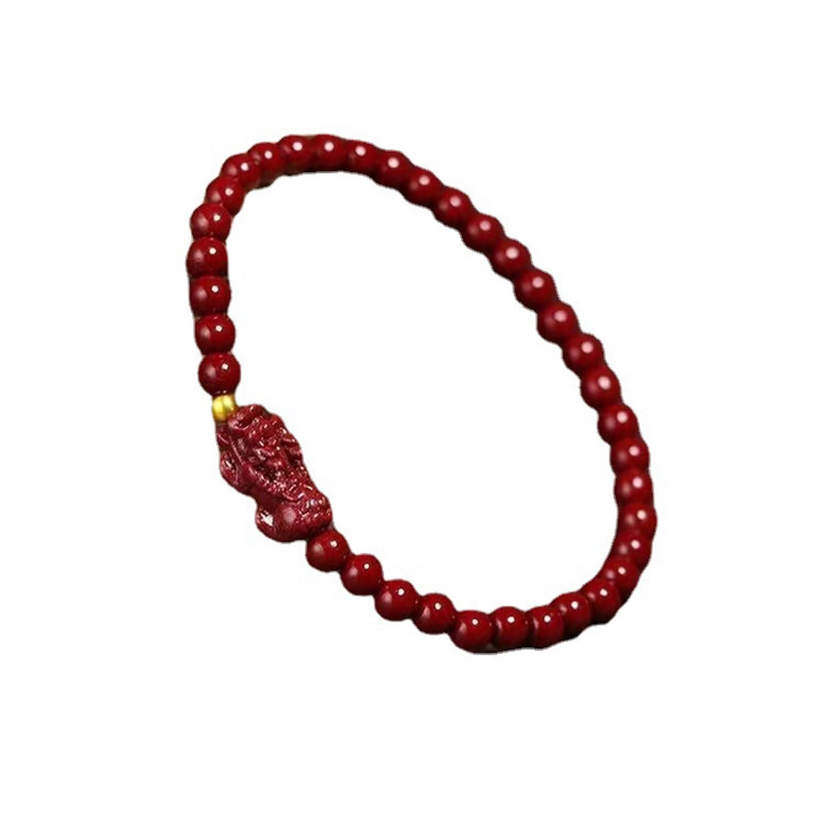 YDYDTTKD Bracciale cinabro Naturale Talismano Feng Shui Reiki Crystal Chakra Meditazione Gioielli Regalo di Compleanno