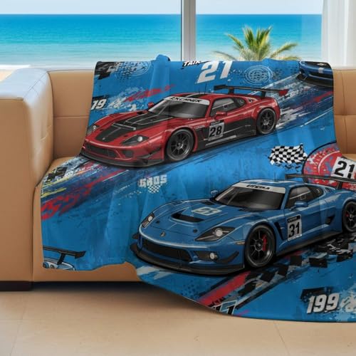 Couverture de course moderne en flanelle 180x200 cm pour canapé et lit