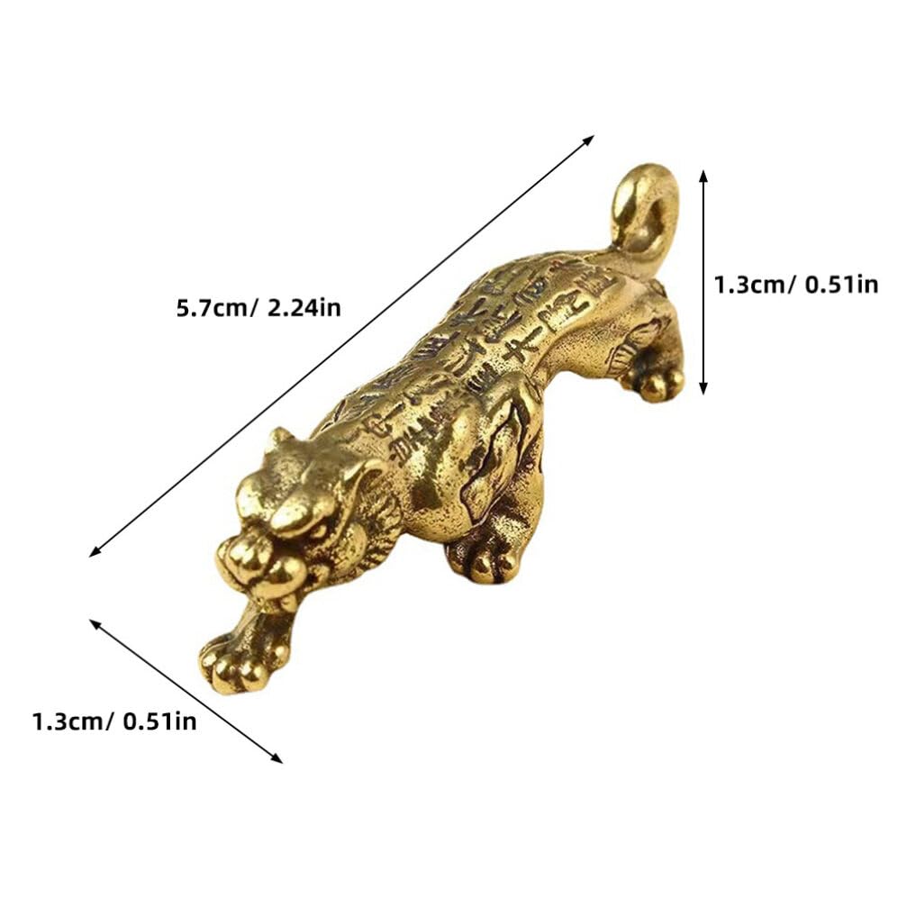 EXCEART Mini Brass Tiger Figurines - Image 2