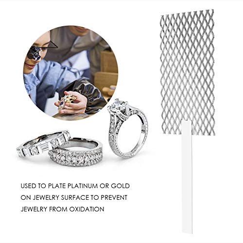 Platinized Titanium Mesh Jewelry Tool Jewelry Plating Plater Tool Mesh With Handle for Rhodium electroplating Electrolysis - Image 2