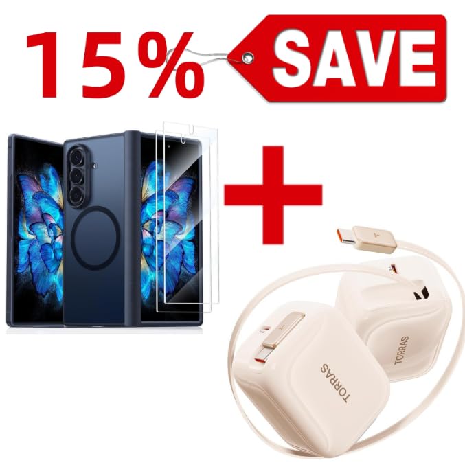 Fast Charging with Low-TEM Protection USB-C 40W Retractable Charger and case — Buy Together to Save 15%