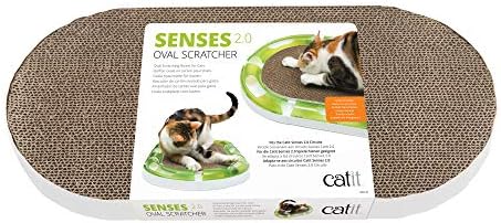 Catit Senses 2.0 Rascador Ovalado de Cartón para Gatos