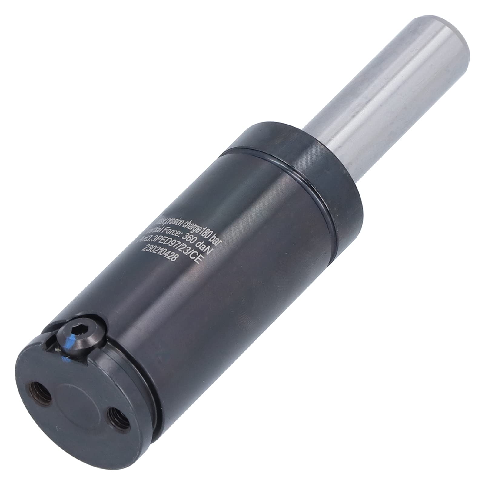Fyearfly Cilindro de aleación de resorte de gas nitrógeno de 31,9 mm x 16 mm, pieza de estampado industrial microcomprimido con agujero de tornillo M6 fuerza 3600N, incluye caja de almacenamiento