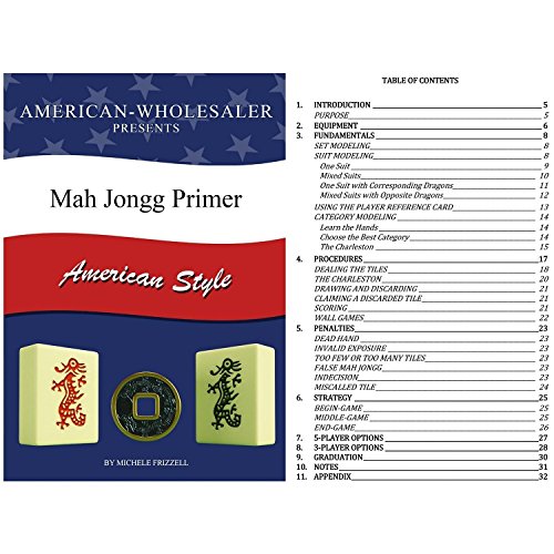 Juego de Mesa American Mahjong Set Clásico Grande miniatura 6