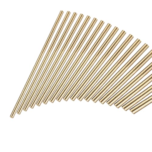 Tige en laiton 3mm x 100mm, barre ronde métal pour maquette voiture, avion et bricolage