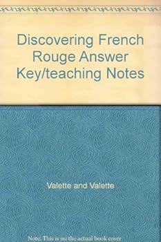 Paperback Discovering French Rouge Answer Key/teaching Notes Book