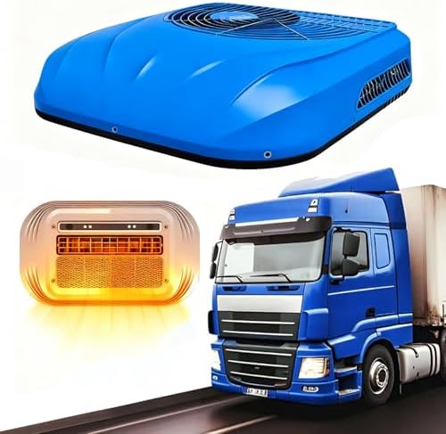 60V 72V Truck RV Rooftop Air Conditioner - Powerful Cooling & Heating, Quiet AC Unit, Fits 25x35cm to 38x42cm, Ideal for RVs, Trucks, Vans, Campers, Tractors