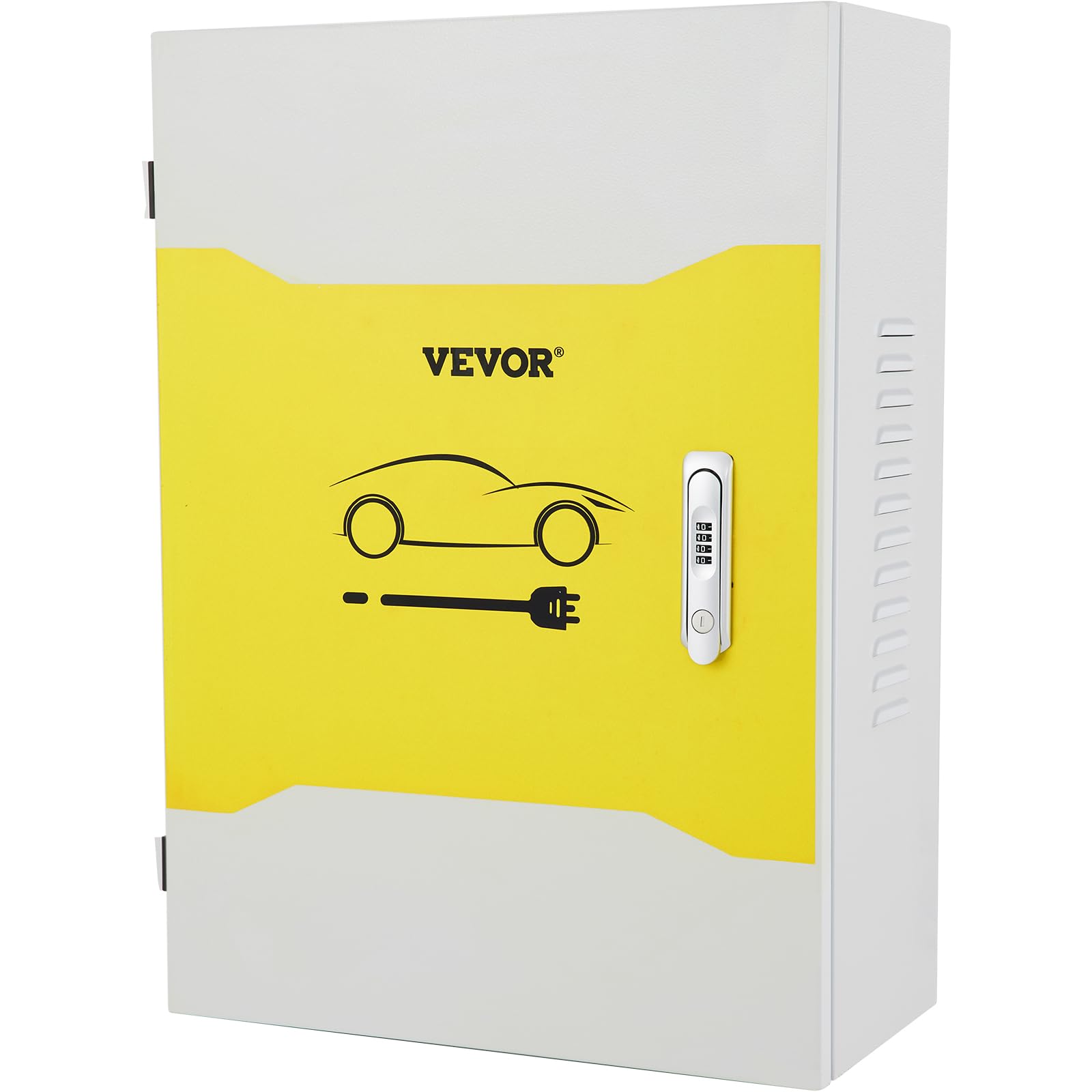 VEVOR Caja de Estación de Carga Tesla 70x50x25 cm Caja de Cable para Exteriores Organizador de Cables IP32 Impermeable a Prueba de Polvo Caja eléctrica de Acero en Rollo frío para Conector de Pared