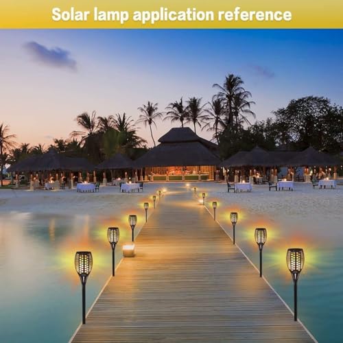 Solar Fackeln für den Außenbereich – 4er Set mit 96 LED Lampen