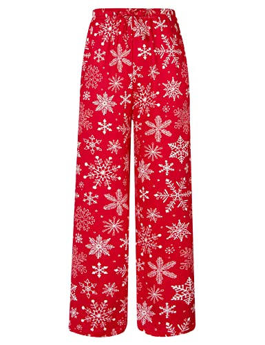 Little Boys Holiday Pajamas Funny Christmas Snow Jogger For Kid Fashion Red Ugly Xmas Pj Pant Boy Girls 6-8 Year Santa Pajama Pants Children Christmas Bottoms With Design