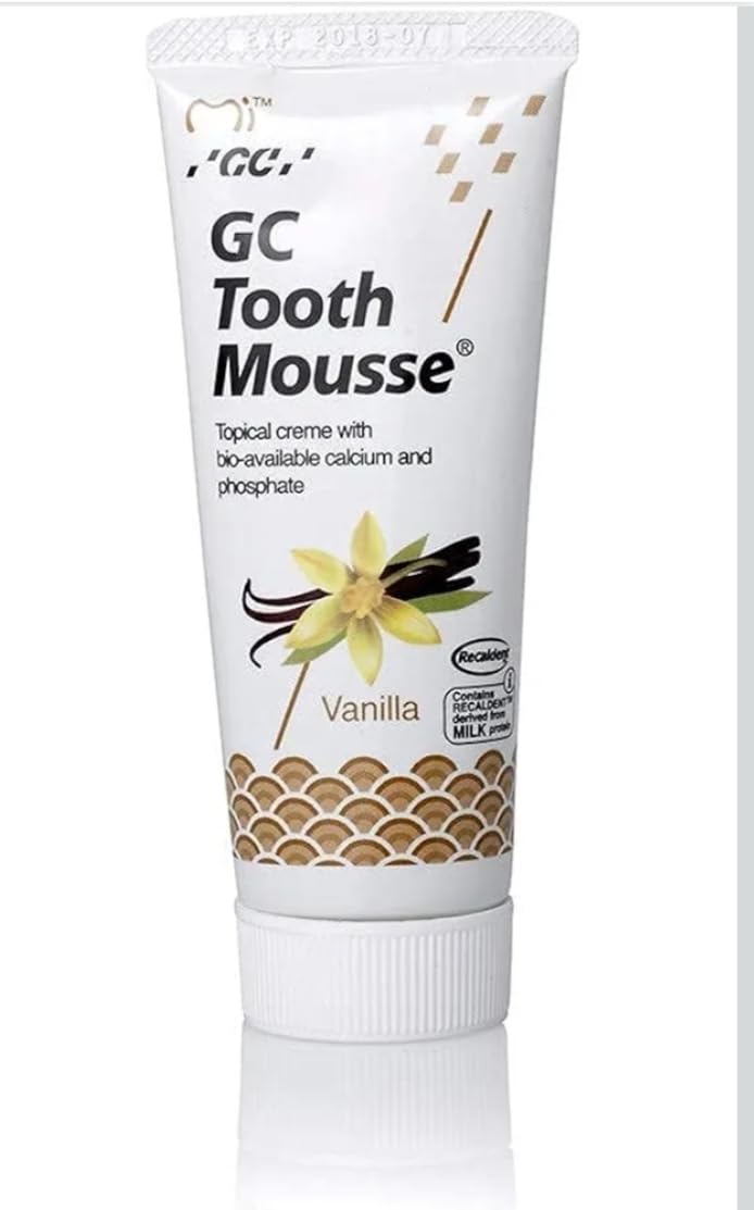 GC Tooth Mousse Topical Creme with Bio-Available Calcium and Phosphate, Vanilla Flavor, 40g-image-20