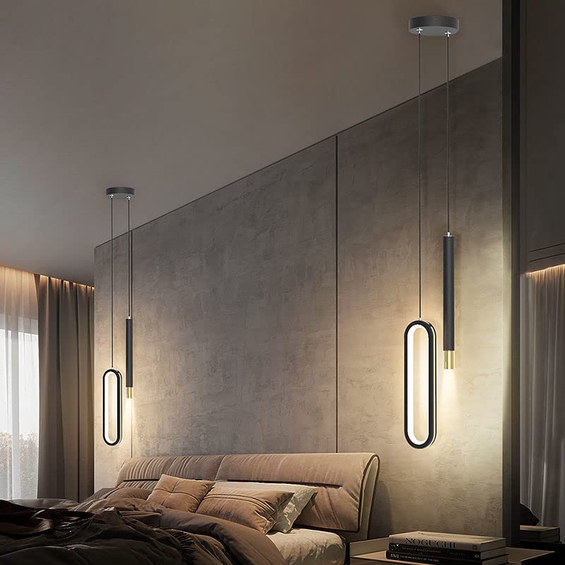 Image of Smartway Myra 18W LED Pendant Light with 3 Color Modes | Modern Hanging Ceiling Lamp for Bedroom, Living Room, Dining & Cafe | Ambient & Reading Light | 1 Year Warranty