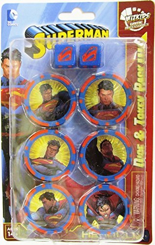 Dc Heroclix: Superman Dice & Token Pack Wzk 72080 By Wizkids #TOP12