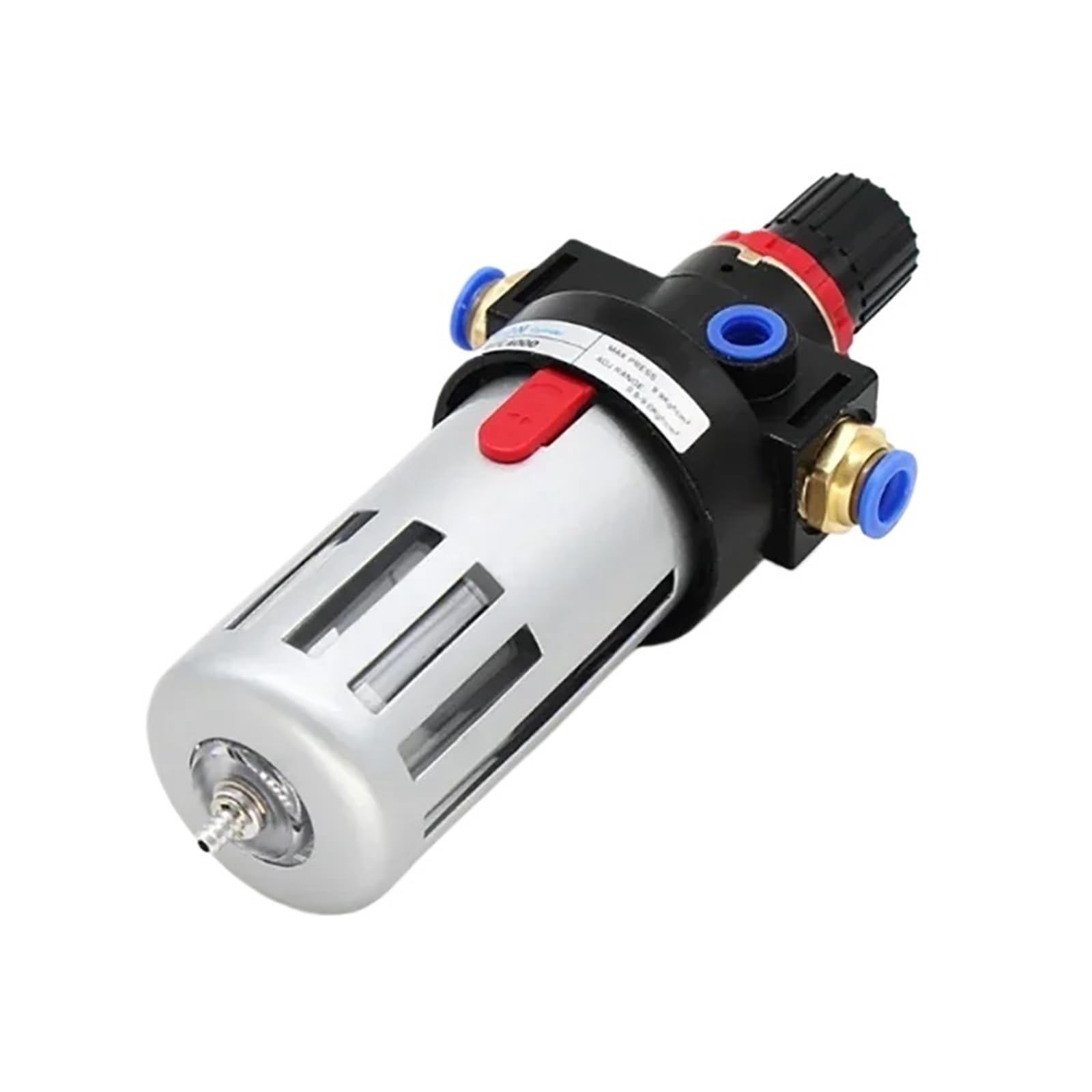 Régulateur-filtre pour compresseur d'air, Compresseur d'air BFR2000/3000/4000 FRL avec séparateur huile-eau et ports 1/4-1/2 pouces(BFR4000,6mm Fittings)