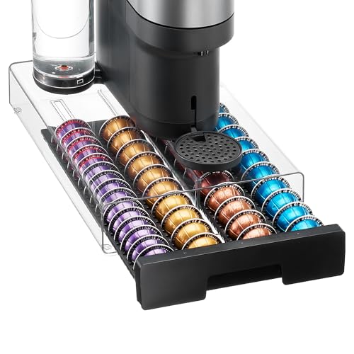 Vtopmart Coffee Pod Drawer Organizer for Nespresso Vertuo Pods