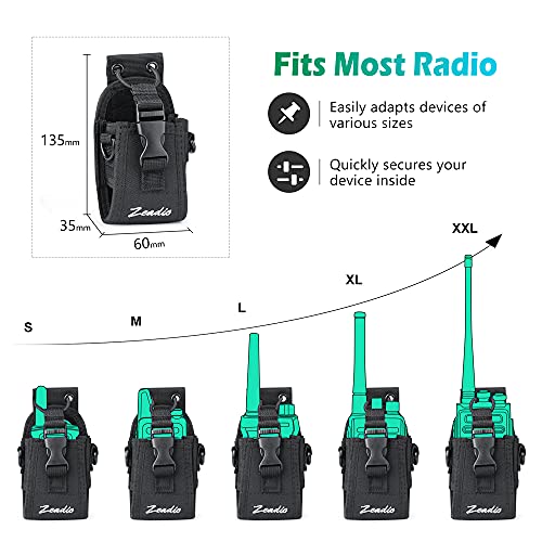 Zeadio Multi-function Pouch Case Holder for GPS Phone Two Way Radio (ZNC-A, Pack of 12) - Image 4