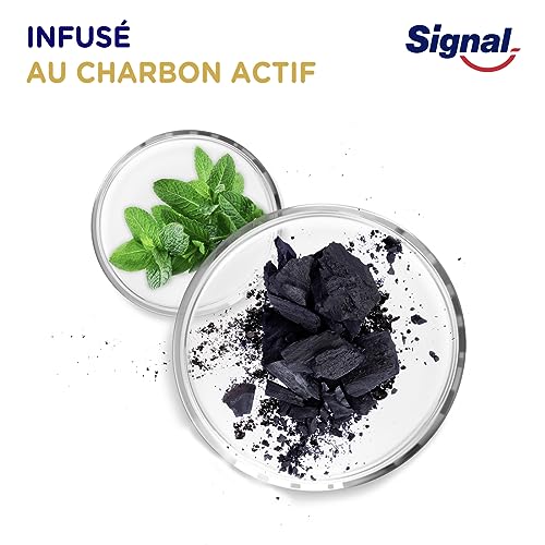 SIGNAL - Zahnpasta Integral 8 Nature Elements Kohle – weißere Zähne und ein gereinigter Mund – Mineralzink… – Ansicht 5
