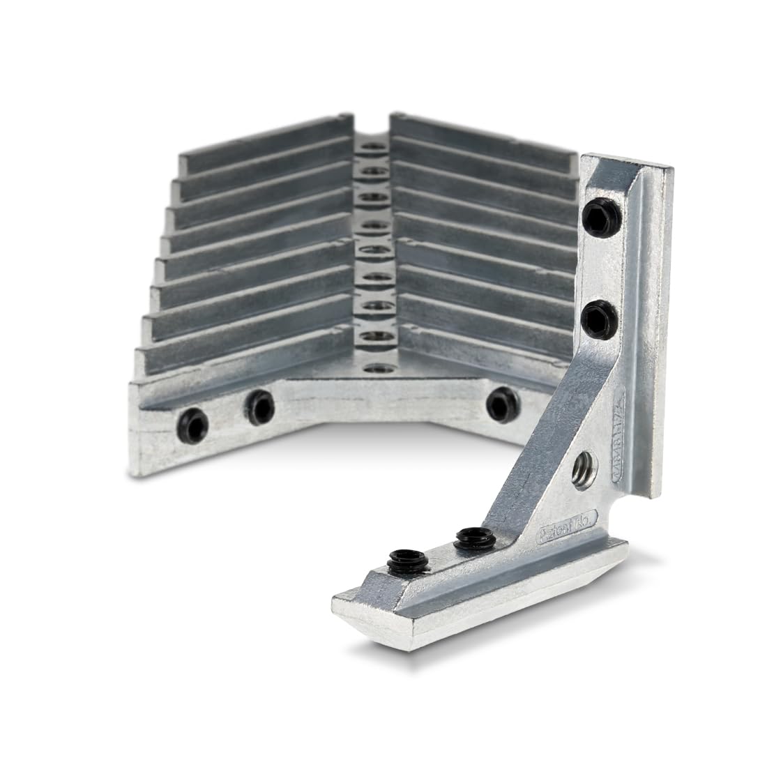 80/20 Aluminum Corner Bracket - 90 Degree Angle Bracket For 1.5" T-Slot Extrusion (Clear Anodized)