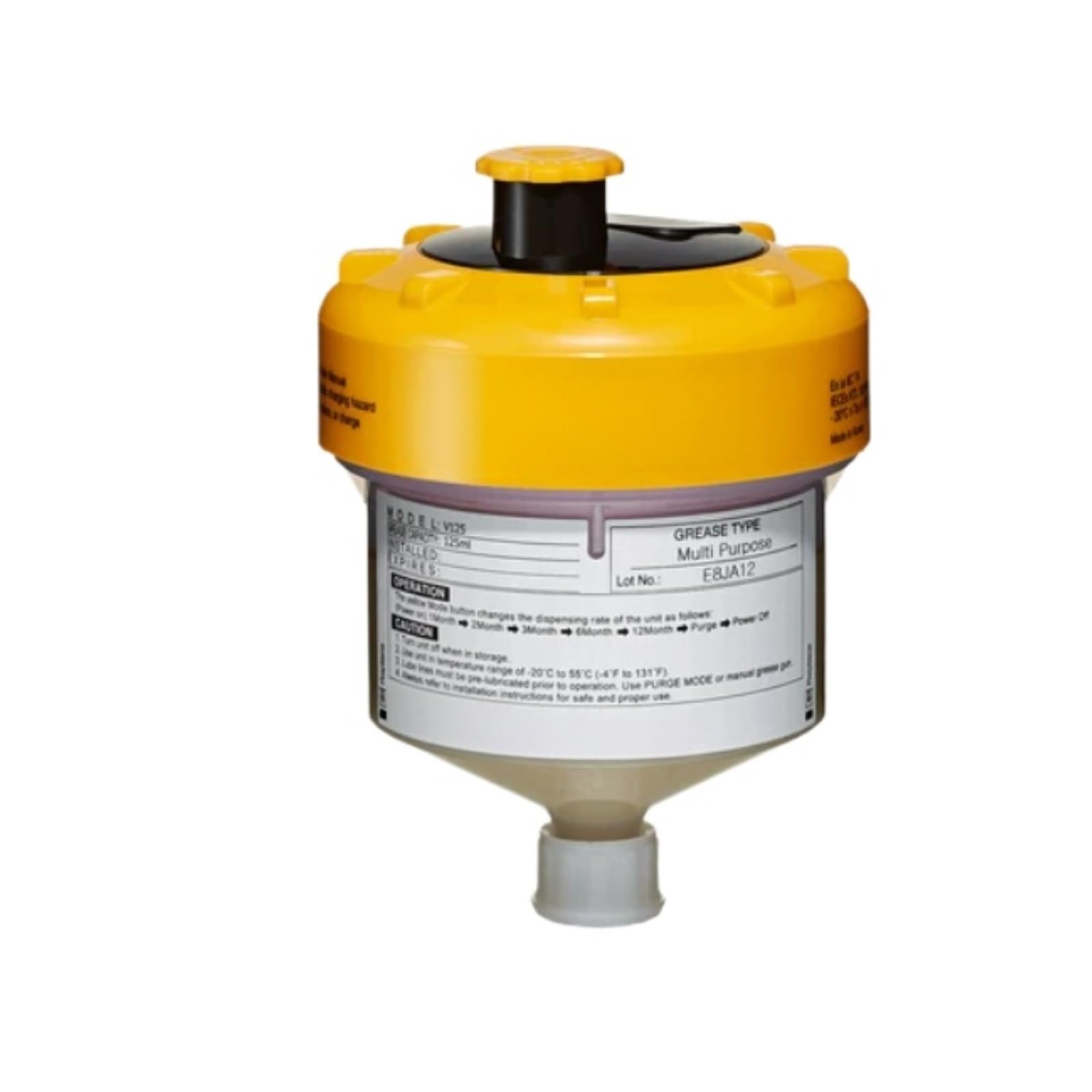 Lubricante Lubricador Lubricador Automático V125 | Salida de grasa estable, ciclo de descarga ajustable