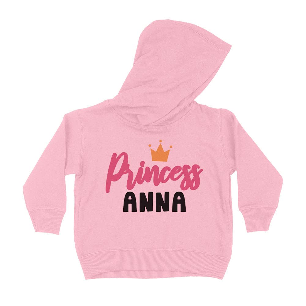 Princess Anna Kids Hoodie Sweatshirt Toddler 2T Light Pink