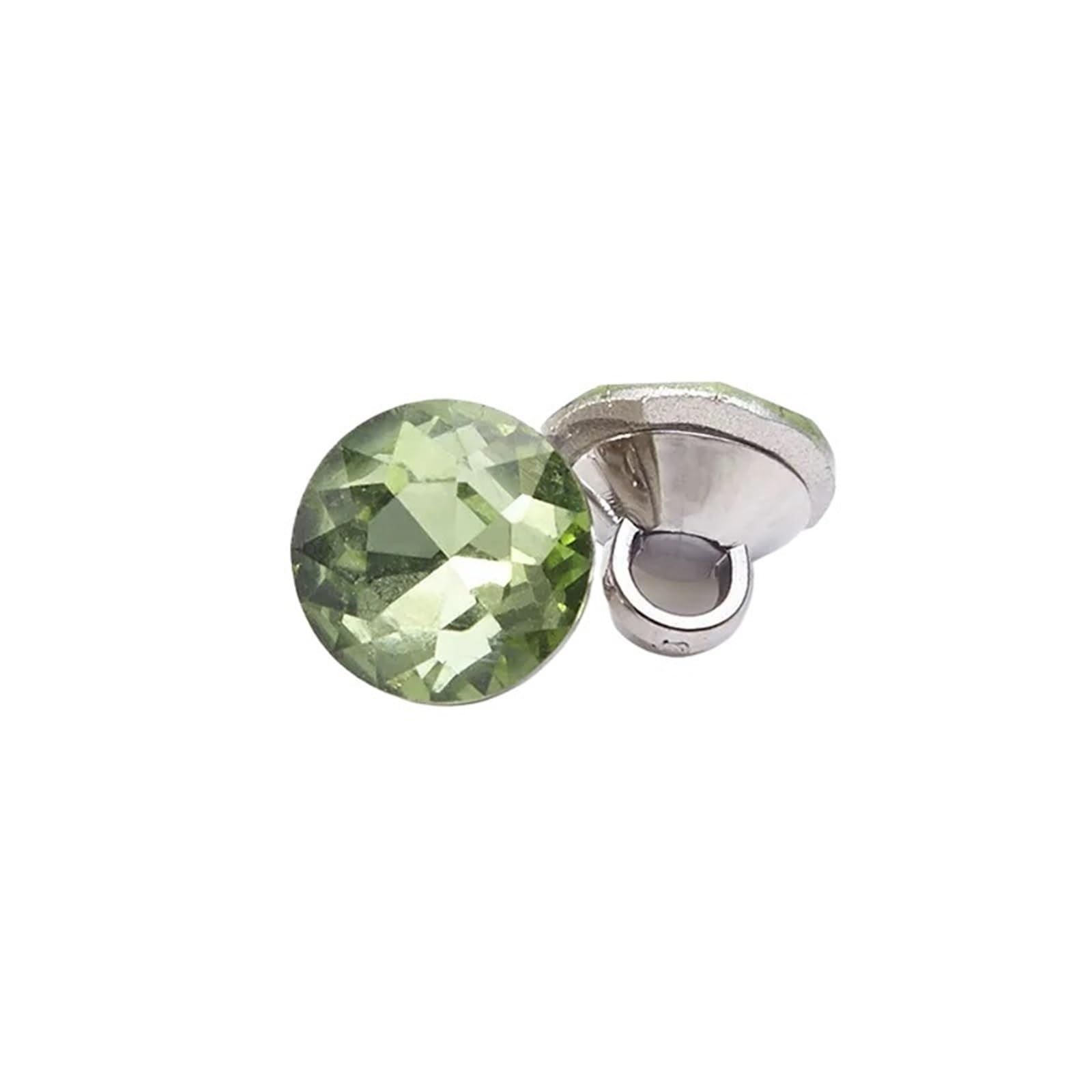 Cyrkonie do przyszywania, Guziki ze sztucznym kryształem i perłą, wielokolorowe 9 mm, 20/50 szt., akcesoria do szycia DIY(Green,50Pcs)