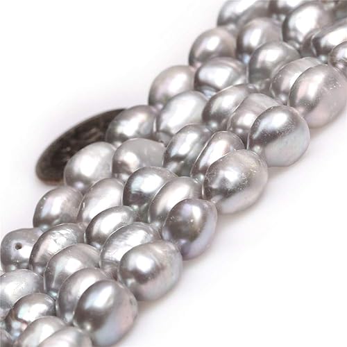 Cuentas de perlas cultivadas de agua dulce para hacer joyas, piedras preciosas semipreciosas 8-9x10-0.433 in 15" JOE FOREMAN, Piedra