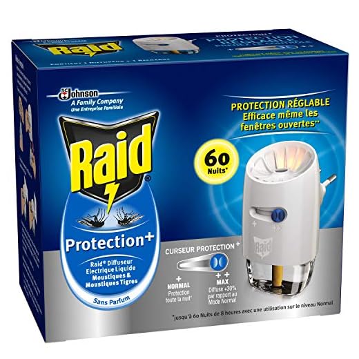 Raid Insecticides Ménagers Electrique Liquide Diffuseur Protection+ 60 Nuits - Lot de 2
