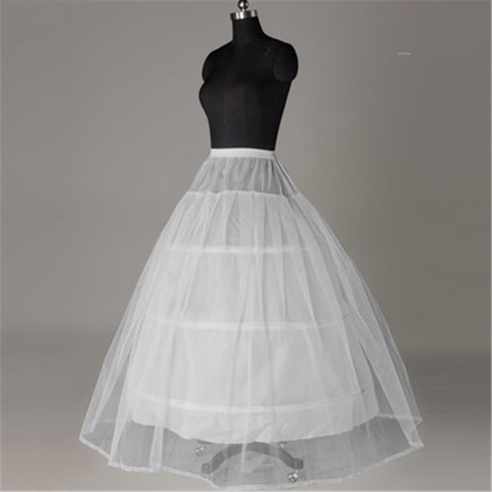 Bruidshuwelijk Petticoat Hoop Crinoline Prom Onderrok Fancy Rok Slip, Bruidstrouwjurken Wit