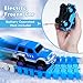 Frozen Race Track Toys for Girls Ages 3-8, 224 PCS Princess Castle Car Toys with Magic Bendable, 2 Monster Truck, Flexible DIY Track Set, Christmas Birthday Gifts for 3 4 5 6 7 8 Year Olds Toddler Kid