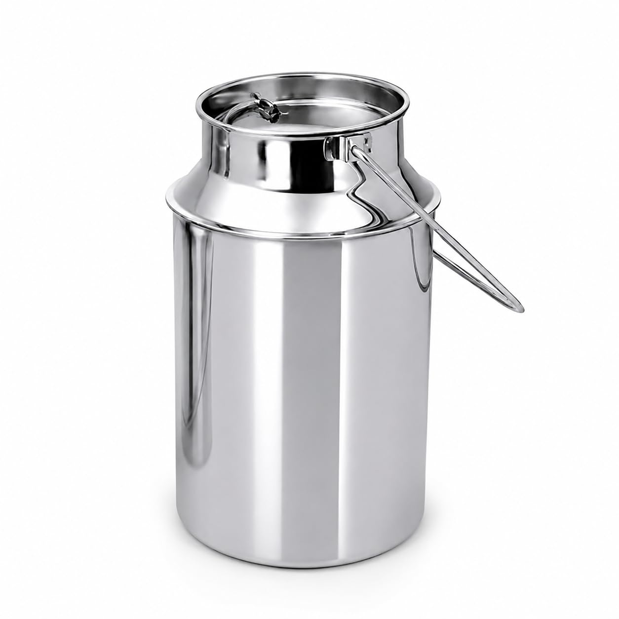 Stainless Steel Milk Can | Food Grade Heavy Gauge Milk Storage Container with Leakproof Lid & Strong Handle | Rust Resistant Mirror Finish Dairy Can for Milk, Oil, Ghee & Buttermilk (5, litres)-image-42