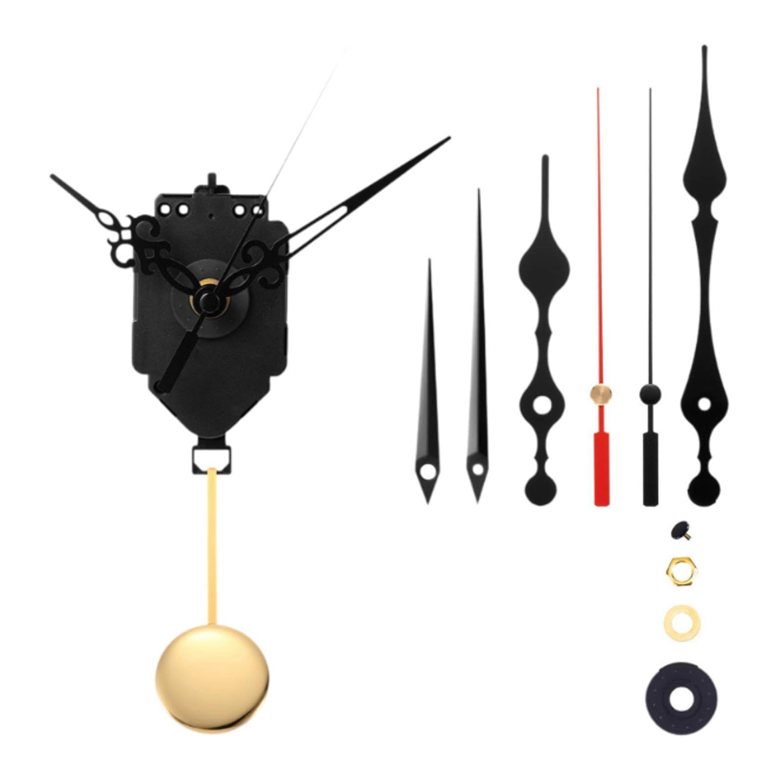 Quartz Pendulum Clock Movement Repair DIY Part Wall Mount with 2 Pairs Hands Style H | Home Decor | Clocks | Replacement Parts & Tools-image-45