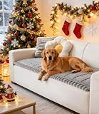 Picture of OTOB Couch Covers for 3 Cushion Sofa Pet Friendly, Plush Fuzzy Non Slip Sofa Covers Washable, Soft All Seasons Sofa Slipcovers Furniture Protector Dog Bed Mat (Gray, 27.6" x 82.7")