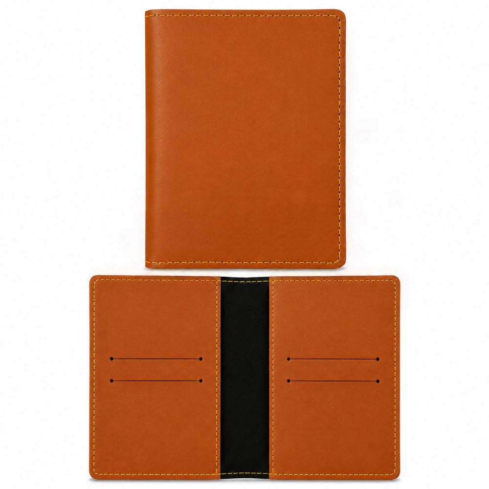 gift for special Leather Passport Cover Holder for Men & Women | Travel Accessories | Personalised Birthday Gifts for Men - Passport Cover for Men and Women (Tan)-picture-33