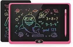 Tablet Infantil LCD Lousa Mágica Escrita Colorida Para Desenho e Estudo Educativo 12 Polegadas - Cores Variadas