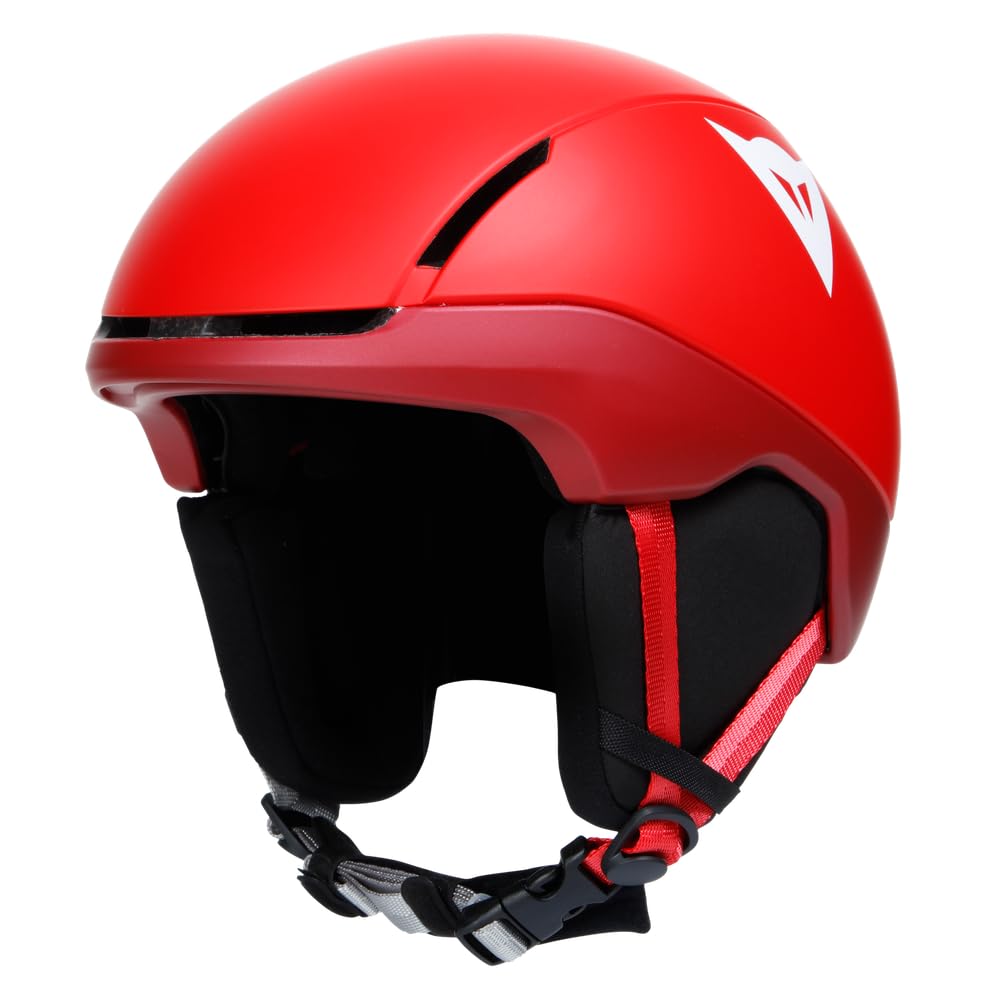 Dainese Casque de Ski Polycarbonate Léger et Résistant Rouge Métallique/Blanc