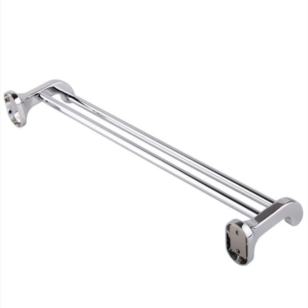 Porte-serviette double en alliage de cuivre 70 cm pour salle de bain chic