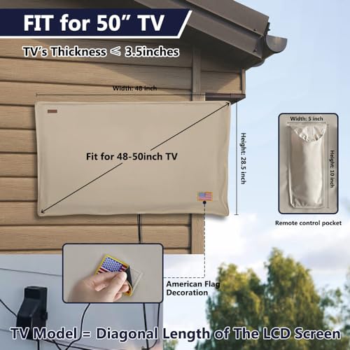 Outdoor-TV-Cover-48-50-for-Slim-TVs-Full-Zipper-Seamless-Opening-Design-HOMEYA-600D-Waterproof-Weatherproof-TV-Protector-with-Front-Flap-Remote-Control-Pocket-for-Outside-LED-LCD-Flat-Screen-TVs
