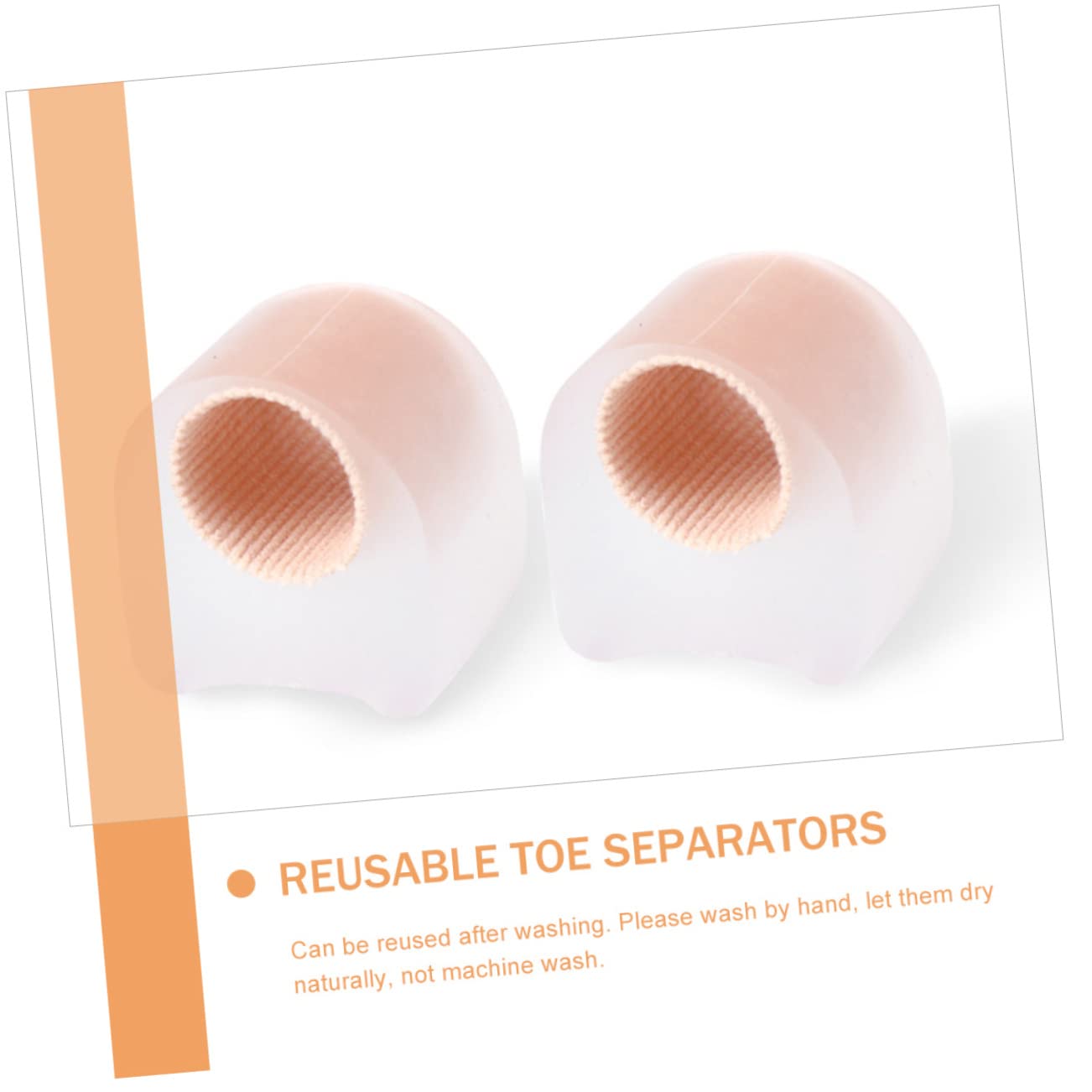 Didiseaon 30pcs Bunion Toe Separator Comfortable Reusable Gel Spacers for Foot Care Blister and Corn Relief Ergonomic Design Suitable for Toes