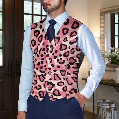 Suitable Couple V-Neck Button Down Sleeveless Suit Vest 2025 Trendy Plus Size Vest Business Outfit3