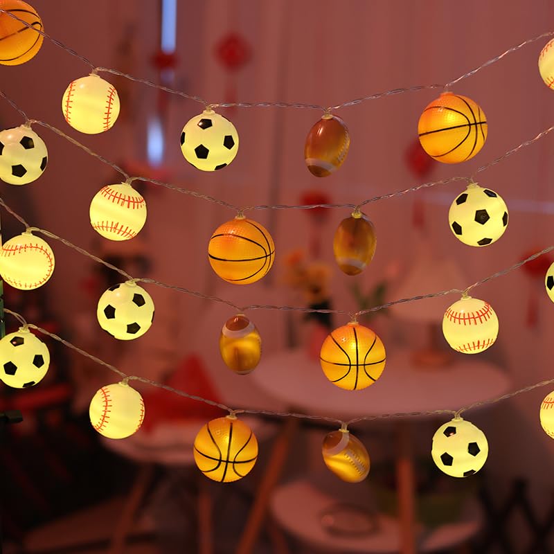 LED-Lichterkette for Fußball und Basketball(20Led 3m-Usb,Baseball)