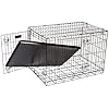 RAC Dog Puppy Cage Folding 2 Door Crate with Plastic Tray Large 36-inch Black (Large)