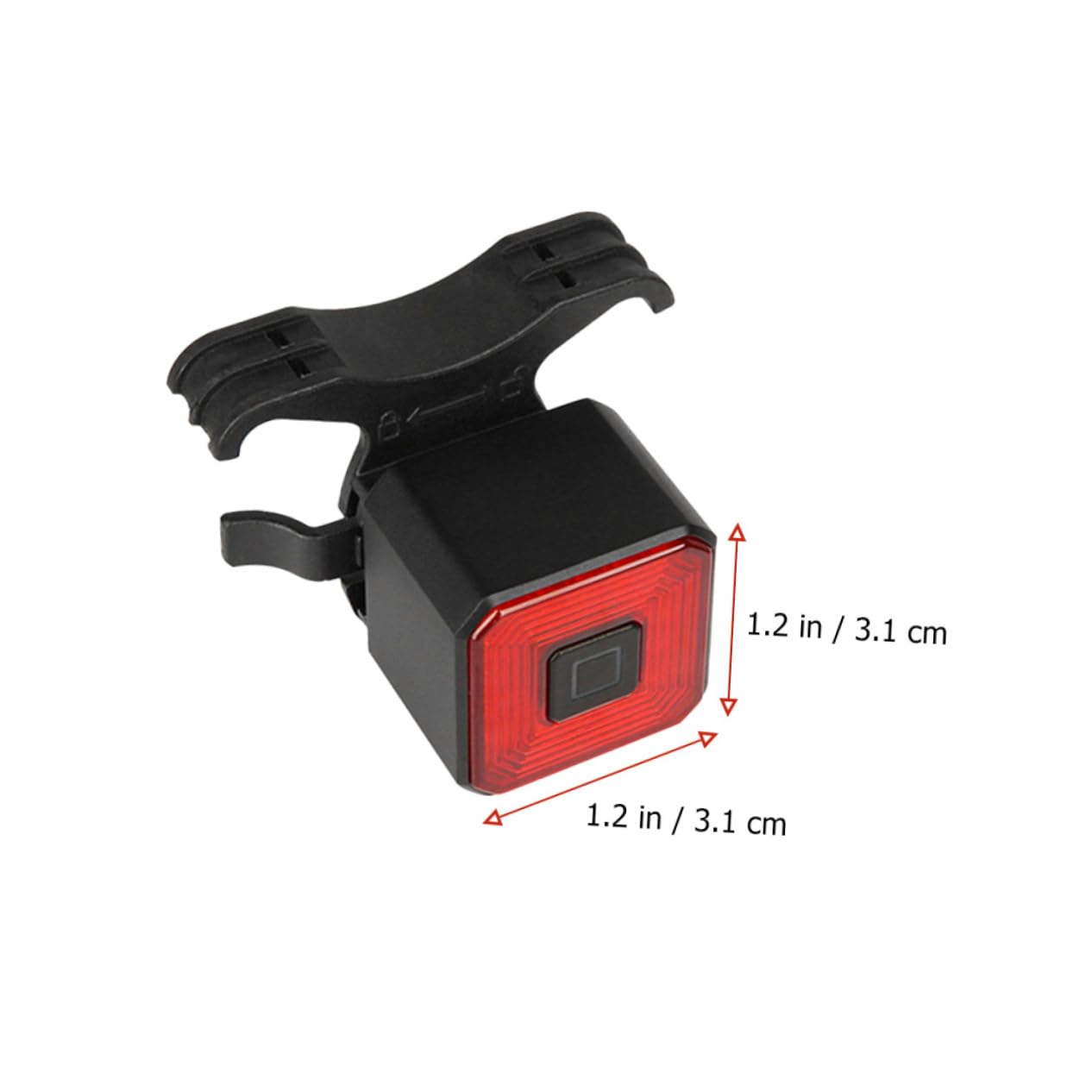 OSOLADY Bike Tail Light Rechargeable LED Rear Lamp for Night Riding Compact Design with Material for Mountain Biking and Cycling Safety