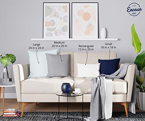 Encasa Homes Buffalo Beige Checks Throw Pillow Cover 2Pc Set - 20 X 20 Inch | Farmhouse Checkered Plaid Accent Cushion Cases For Couch #TOP7