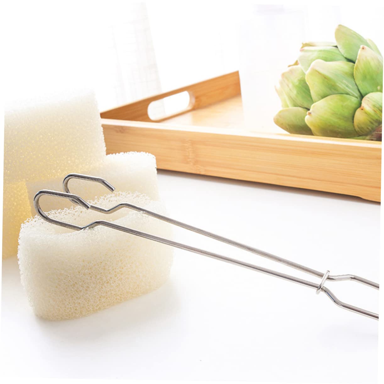 KOMBIUDA 3pcs Cup Brush Cleaner Bottle Brush Sponge Bottle Cleaner Brush for Bottle White