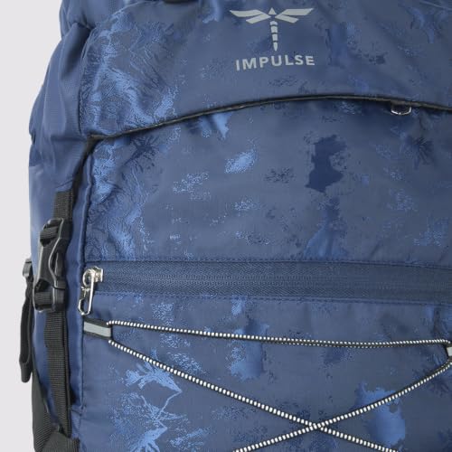 Image of Impulse 75L Trekking Rucksack Backpack with Rain Cover, Laptop Compartment, Multiple Storage Pockets, Hip Belt with Zipper Pockets - Mountain Design