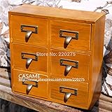 Anncus Zakka finishing retro vintage 6 desktop storage cabinet storage cabinet bronze handle drawer cabinet