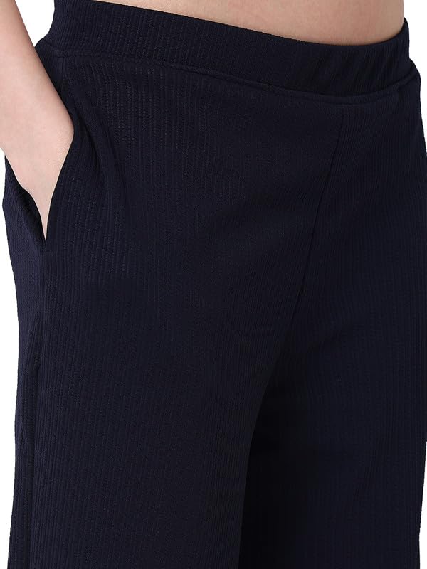 Image of Smarty Pants Women's Cotton Rib Pleated Trouser.