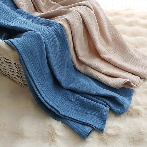 Daysu Muslin Baby Swaddle Blanket, Cotton Swaddling Blankets For Baby Boy And Girl, Nursery Skin-Friendly Baby Receiving Blanket For Newborns thumb #3